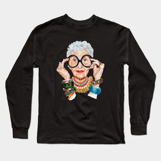 Iris Apfel Fashion is Ultimately Long Sleeve T-Shirt by The Prediksi 